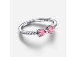 Bague Noeud Rose Scintillant