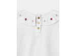 T-shirt écru brodé