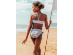 Maillot de bain deux pièces imprimé vichy