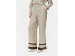 Pantalon large à motif géométrique