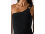 Maillot de bain 1 pièce asymétrique en matière extensible