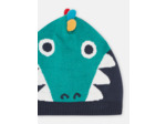 Bonnet bleu à animation crocodile