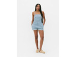 Combi-short en jean avec poche sur le devant