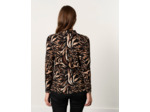 Top manches longues imprimé MARRON Femme