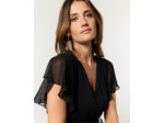 Robe courte unie NOIR