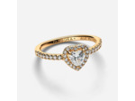 Bague Coeur Surélevé