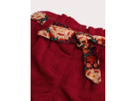Short en velours rouge pour bébé fille