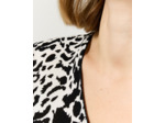 Top manches 3/4 imprimé léopard NOIR Femme