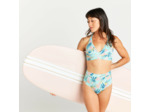 Haut de maillot de bain brassière Femme - Ana leoplant turquoise