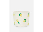 Panier de rangement souple à motif citrons touffeté