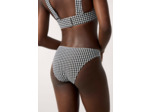 Culotte bikini bas de maillot à carreaux