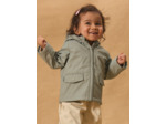Imperméable détail rayé