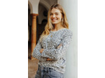 Tee-shirt jacquard manches longues