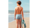 Boxer de bain bleu