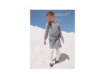 Gilet bleu-gris pour fille