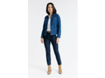 Veste en denim brodé