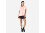 T-shirt running respirant femme - kiprun run 500 dry rose