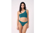 Brassière asymétrique haut de maillot en matière extensible