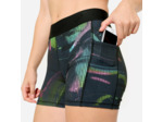 Short de fitness training avec ceinture élastiquée, motifs colorés