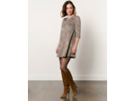 Robe courte imprimé léopard CAMEL
