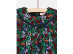 Robe fleuri avec manches longues pour bébé fille