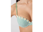 Push-up haut de maillot fleuri
