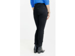 Pantalon 7/8Ème Noir Détail Broderie