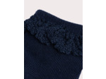 Chaussettes marines volantées pour bébé fille