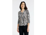 Tee-shirt imprimé zèbre manches 3/4