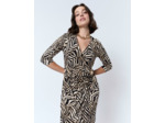 Robe courte imprimée NOIR