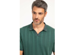 Pull col polo manches courtes Ajoure