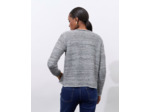 Gilet en mélange coton bicolore NOIR Femme