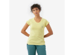 T-shirt d'escalade confortable femme, Vertika jaune, Montse Galbany
