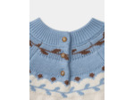 Pull jacquard fleurs