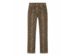 Pantalon 7/8 droit imprimé léopard BEIGE Femme