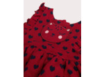 Robe rouge à imprimé cœur pour bébé fille