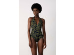 Maillot de bain 1 pièce gainant à motif