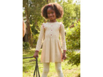 Robe en maille brodée
