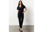 Pantalon 7/8 cigarette uni NOIR Femme