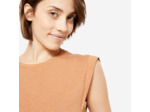 Ts crop loose yoga beige