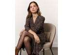 Robe midi imprimée NOIR