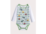 Lot de 2 body manches longues à motif tracteur pour bébé garçon