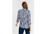 Tunique Col Chemise Imprimée Zebre
