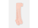 Collants rose thé à imprimé fleuri pour bébé fille