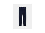 Ensemble de 2 leggings bleu marine à imprimé cœur ou rouges unis pour filles