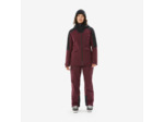 Veste de ski polyvalente et chaude femme, FR 100 bordeaux et noir