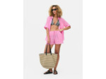 Short de plage froncé