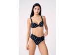 Push-up haut de maillot à pois