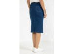 Jupe midi en denim stone