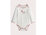 Lot de 2 body manches longues à imprimé petites fleurs pour bébé fille